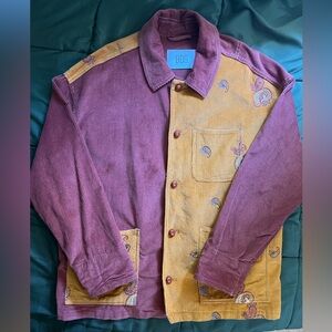 Corduroy Chore Jacket with Embroidered details